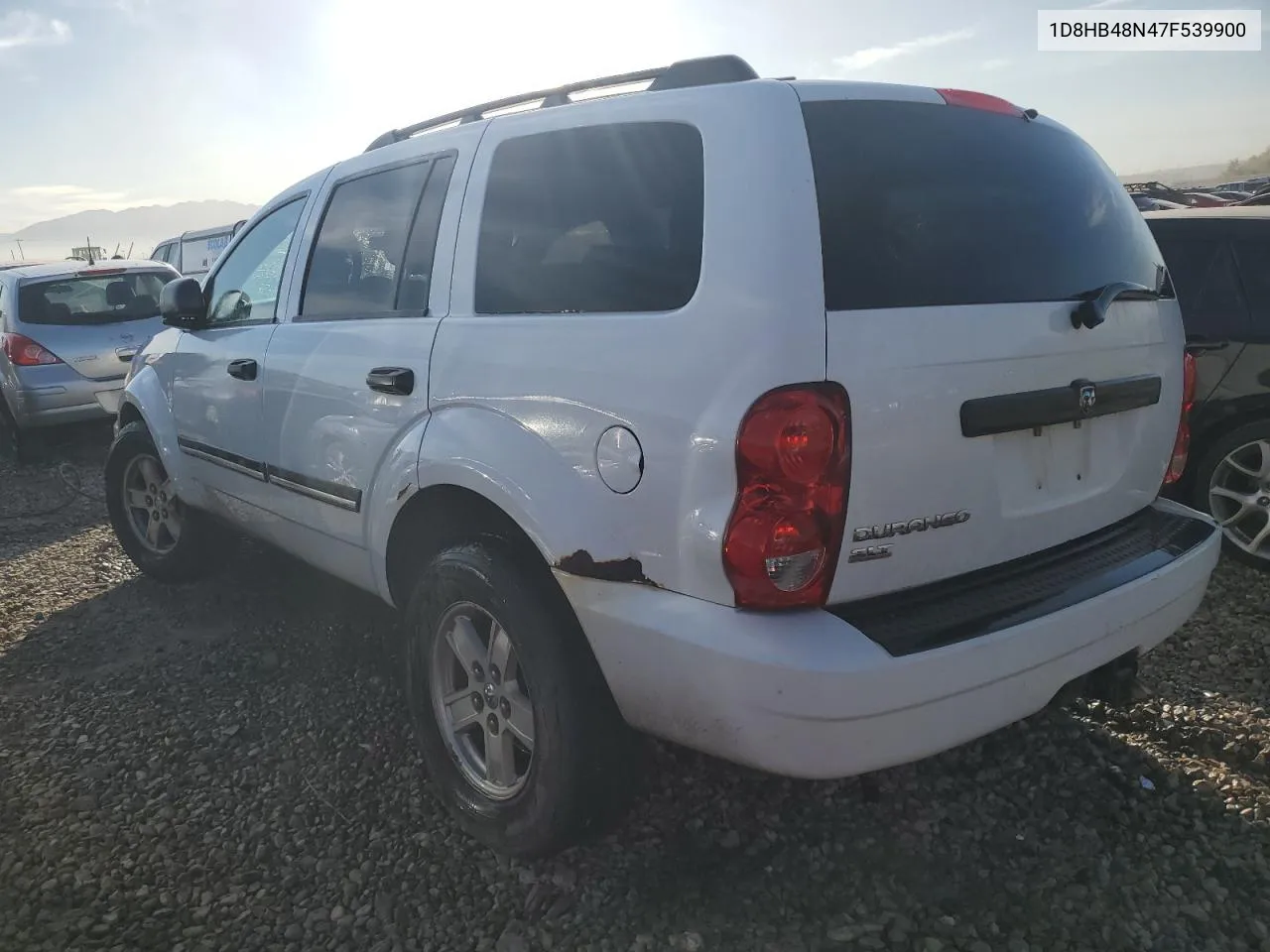 2007 Dodge Durango Slt VIN: 1D8HB48N47F539900 Lot: 74806724