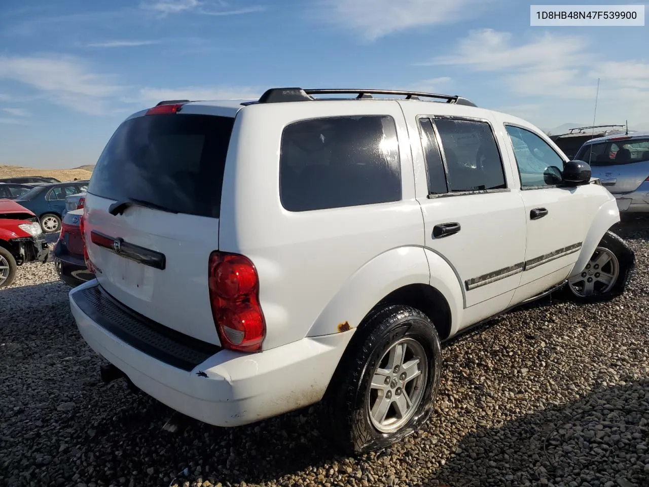 2007 Dodge Durango Slt VIN: 1D8HB48N47F539900 Lot: 74806724