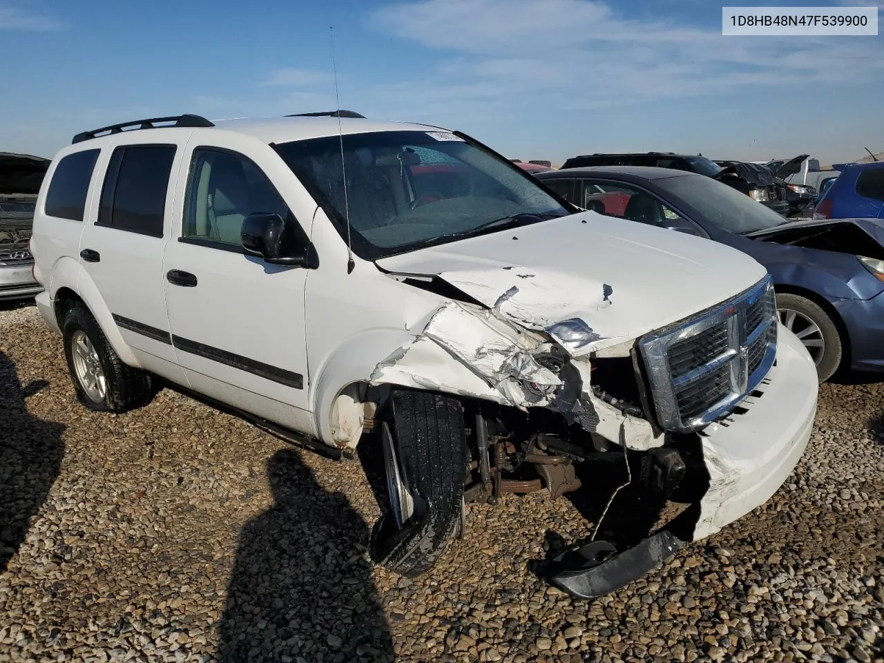 2007 Dodge Durango Slt VIN: 1D8HB48N47F539900 Lot: 74806724