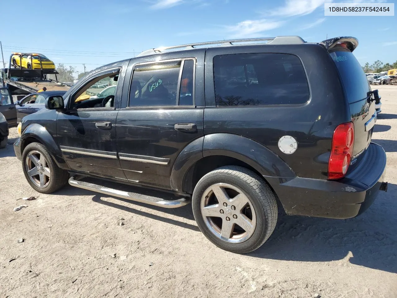 2007 Dodge Durango Limited VIN: 1D8HD58237F542454 Lot: 75295324