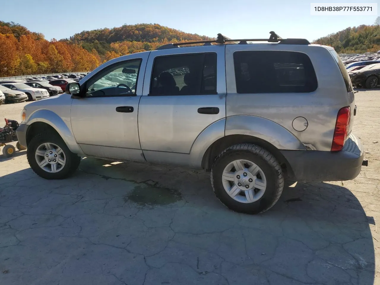 2007 Dodge Durango Sxt VIN: 1D8HB38P77F553771 Lot: 75522044