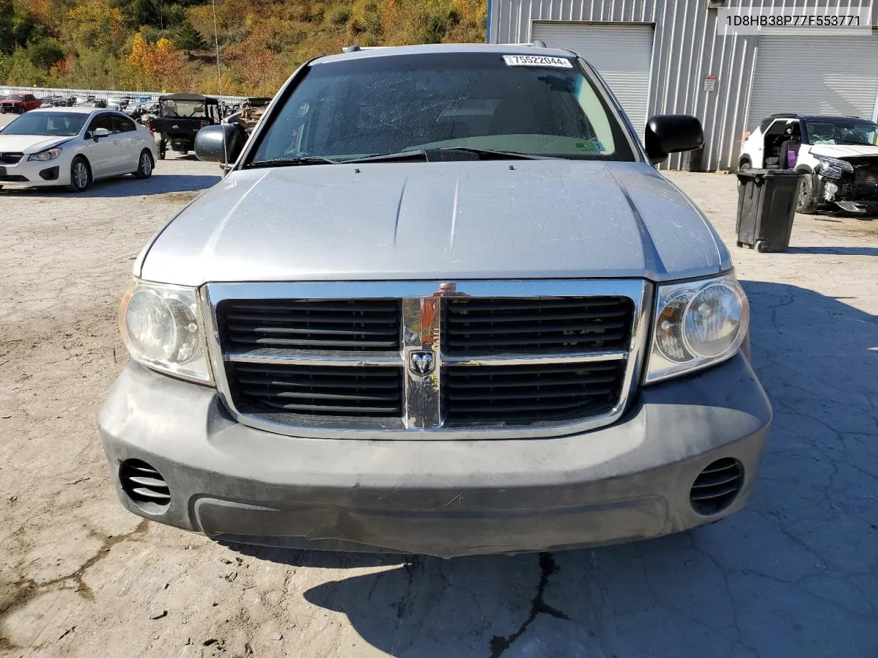 2007 Dodge Durango Sxt VIN: 1D8HB38P77F553771 Lot: 75522044