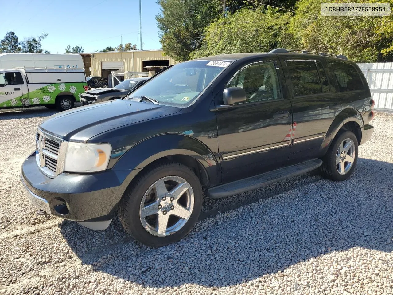 2007 Dodge Durango Limited VIN: 1D8HB58277F558954 Lot: 75694474