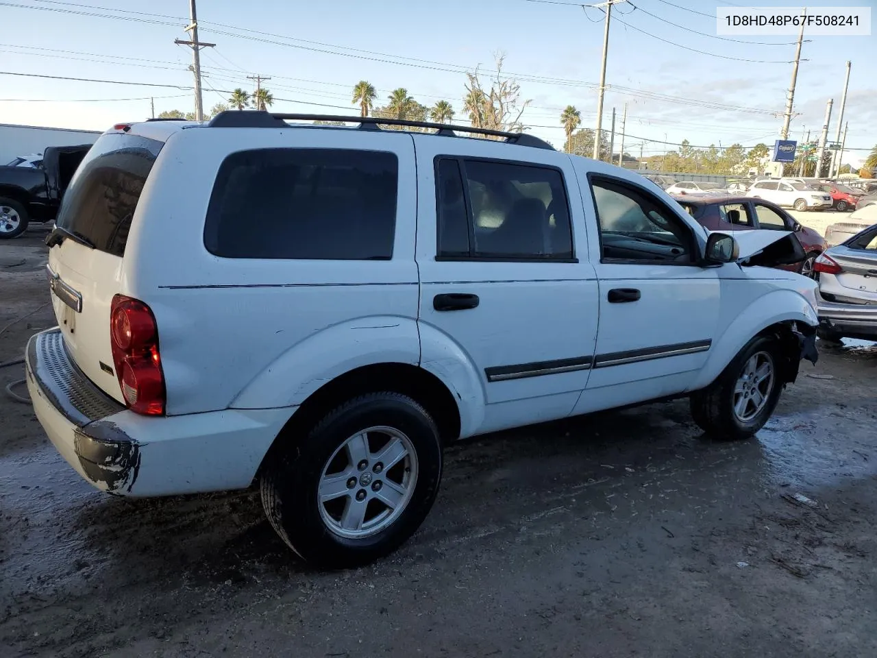 2007 Dodge Durango Slt VIN: 1D8HD48P67F508241 Lot: 76764604