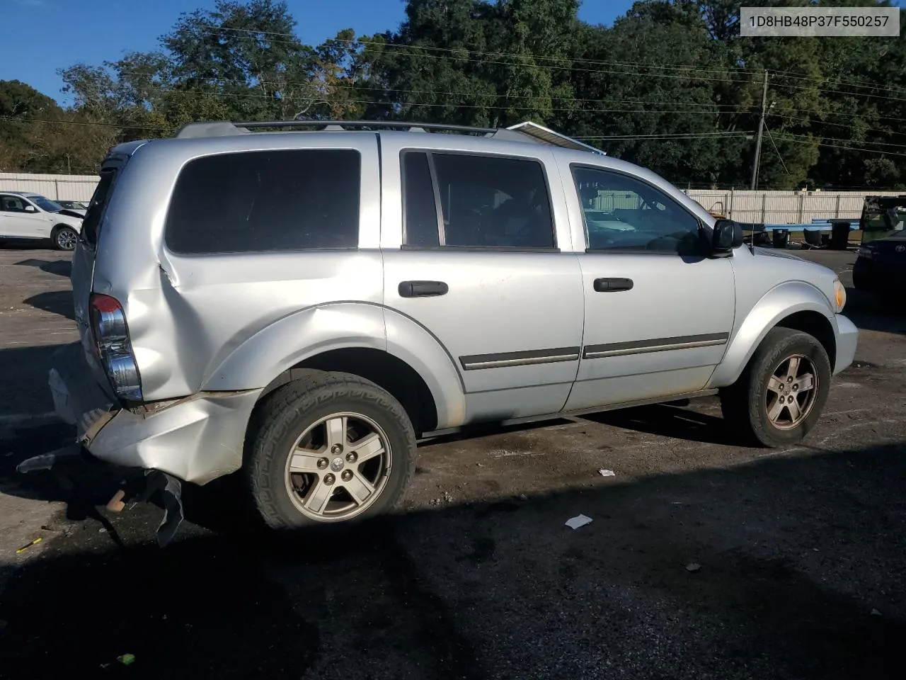 2007 Dodge Durango Slt VIN: 1D8HB48P37F550257 Lot: 77560624