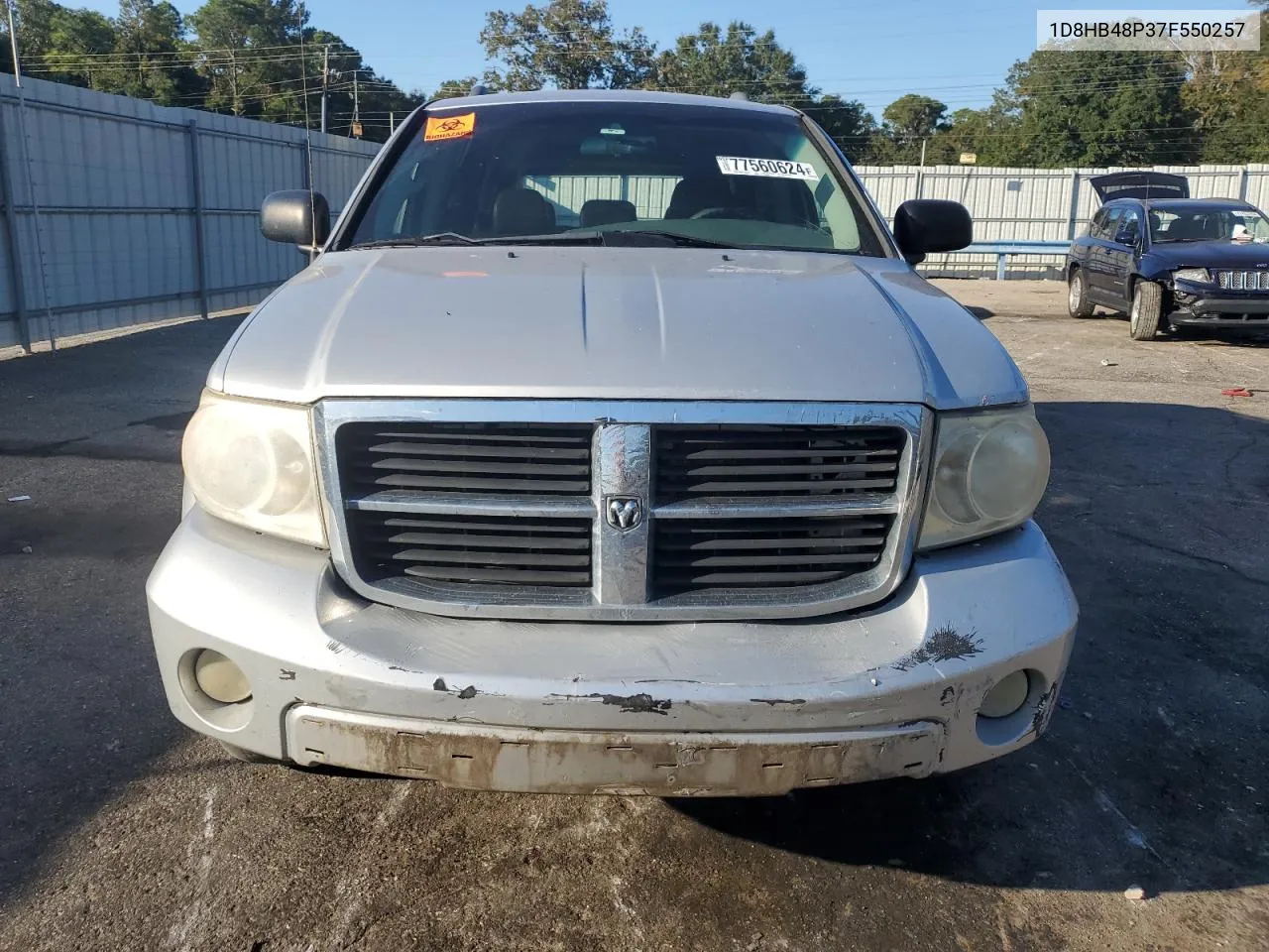 2007 Dodge Durango Slt VIN: 1D8HB48P37F550257 Lot: 77560624