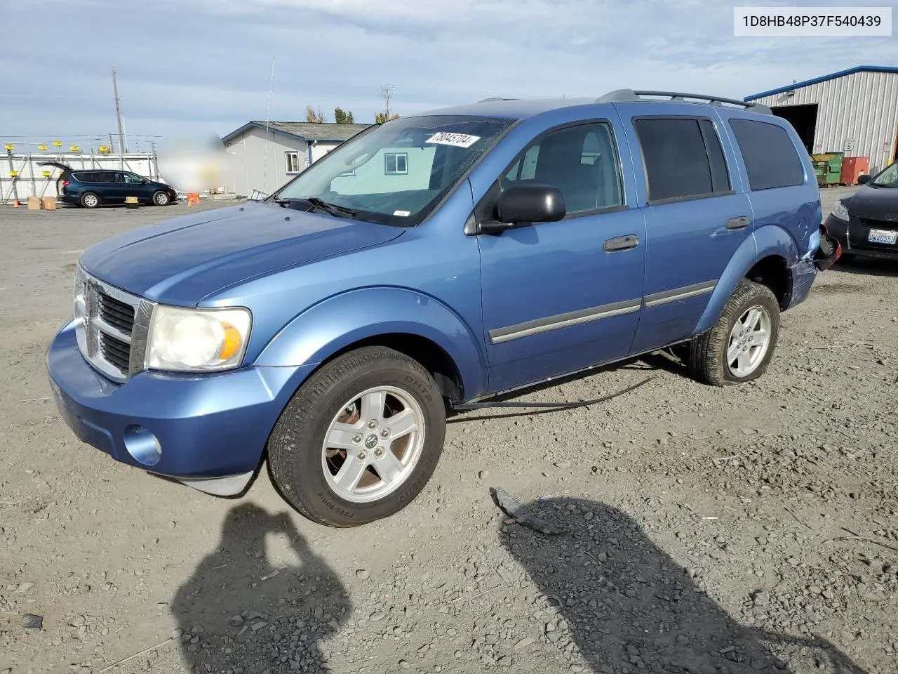 2007 Dodge Durango Slt VIN: 1D8HB48P37F540439 Lot: 78045704