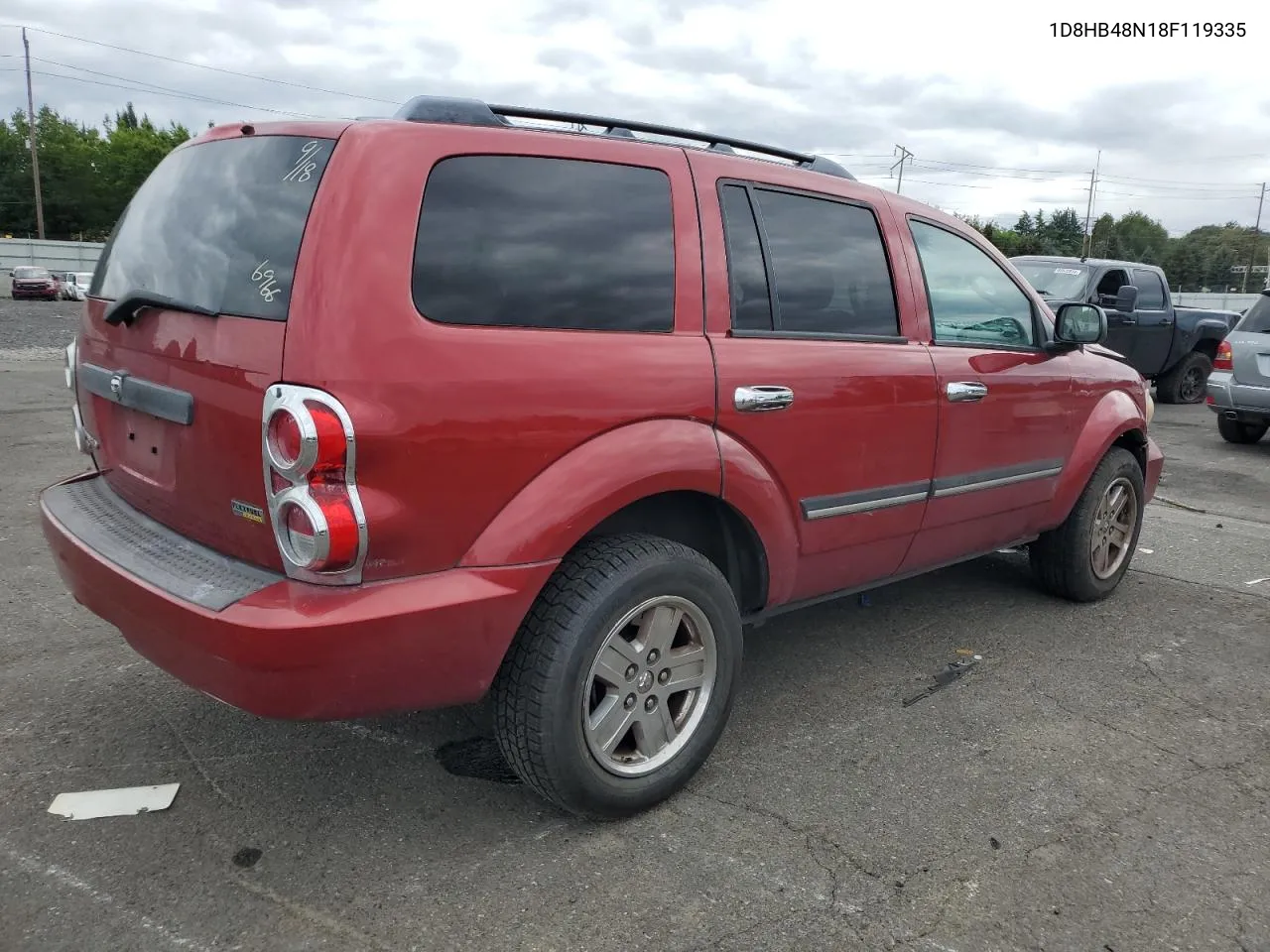 2008 Dodge Durango Slt VIN: 1D8HB48N18F119335 Lot: 68268574