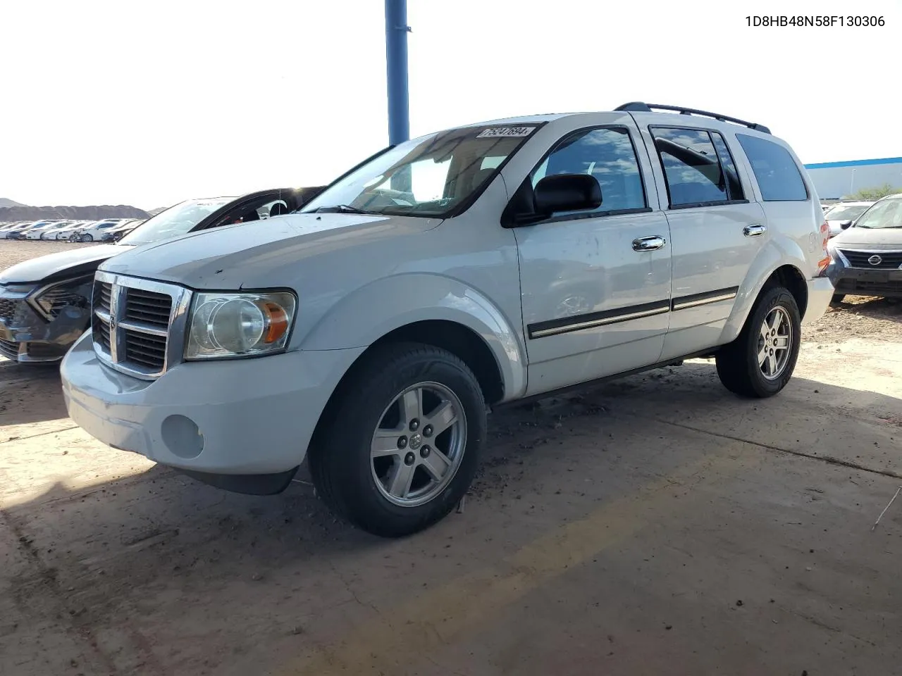 2008 Dodge Durango Slt VIN: 1D8HB48N58F130306 Lot: 75247694