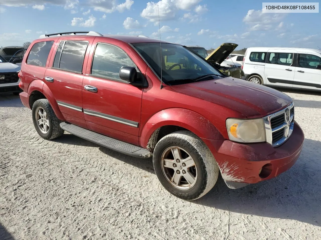 2008 Dodge Durango Slt VIN: 1D8HD48K08F108455 Lot: 77371614