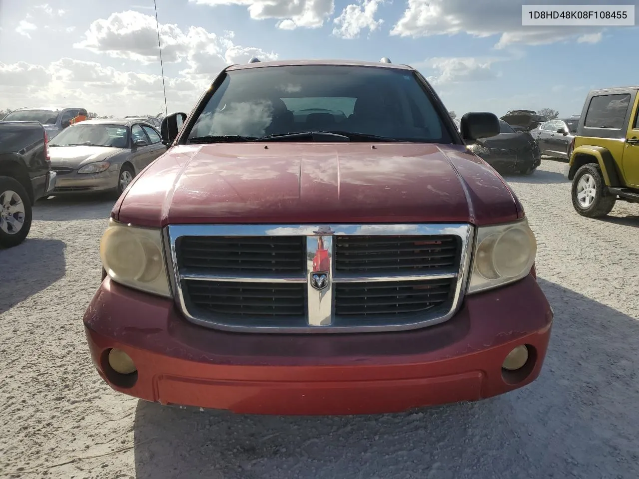 2008 Dodge Durango Slt VIN: 1D8HD48K08F108455 Lot: 77371614