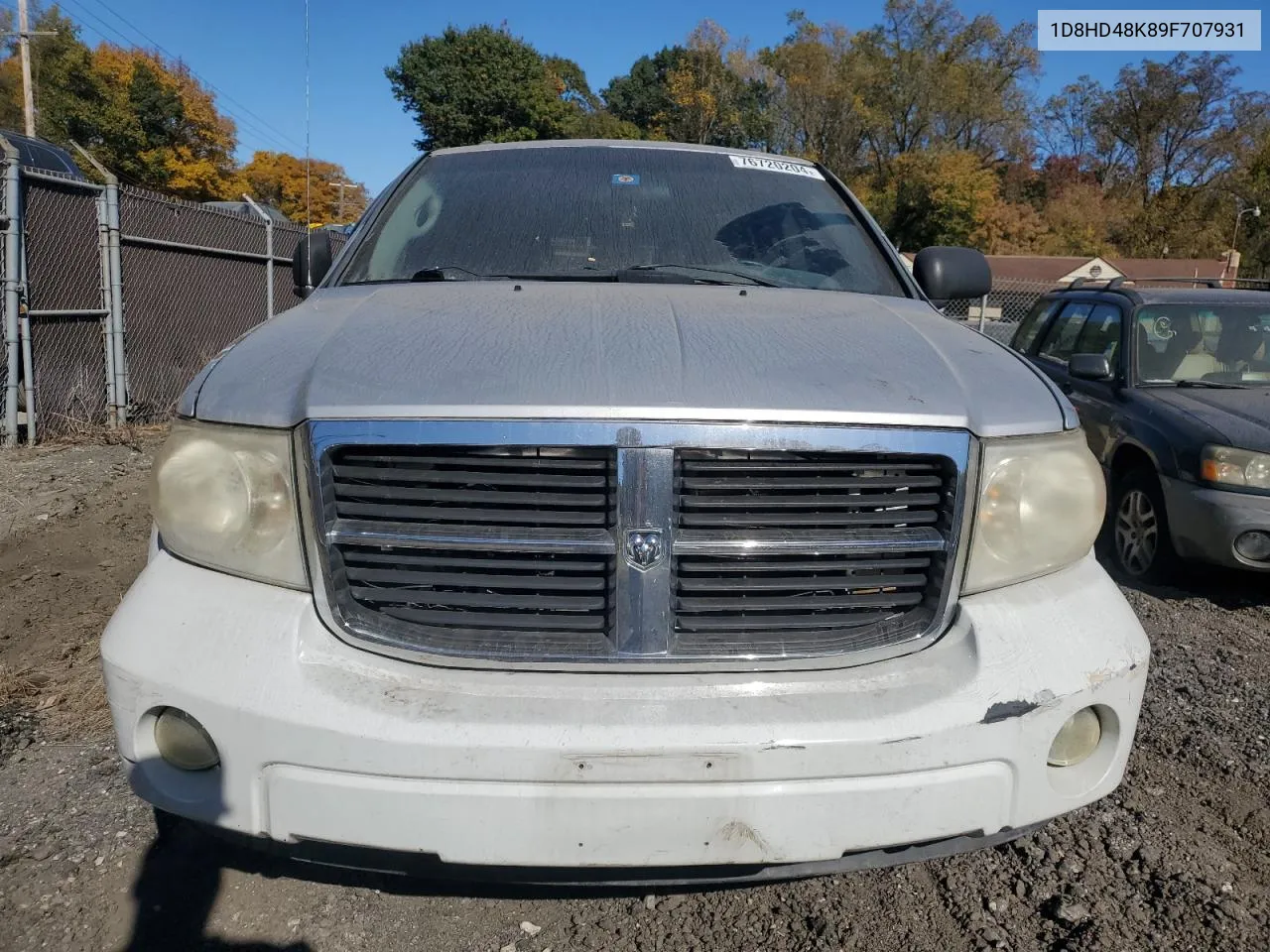 2009 Dodge Durango Slt VIN: 1D8HD48K89F707931 Lot: 76720204