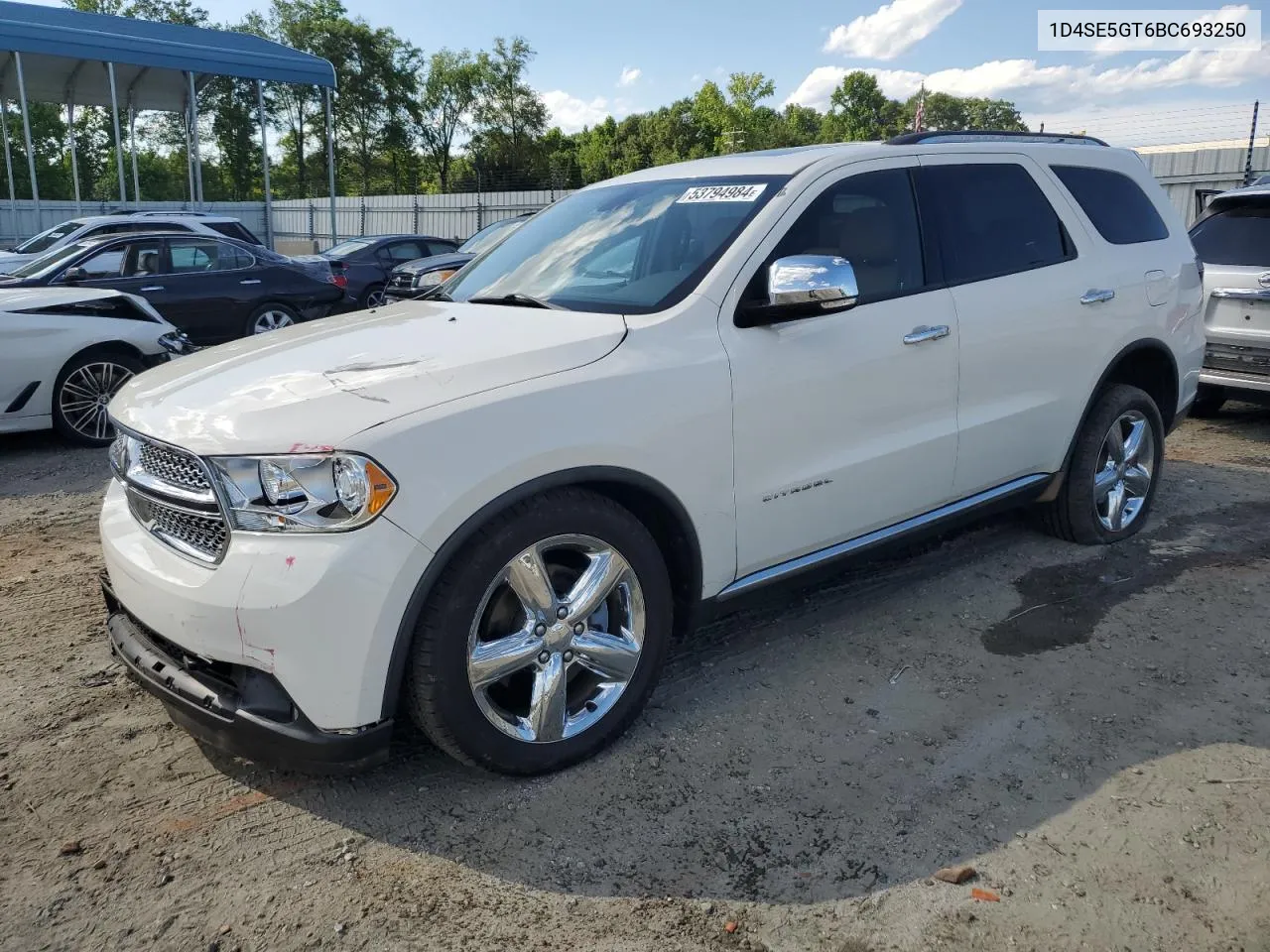 2011 Dodge Durango Citadel VIN: 1D4SE5GT6BC693250 Lot: 53794984