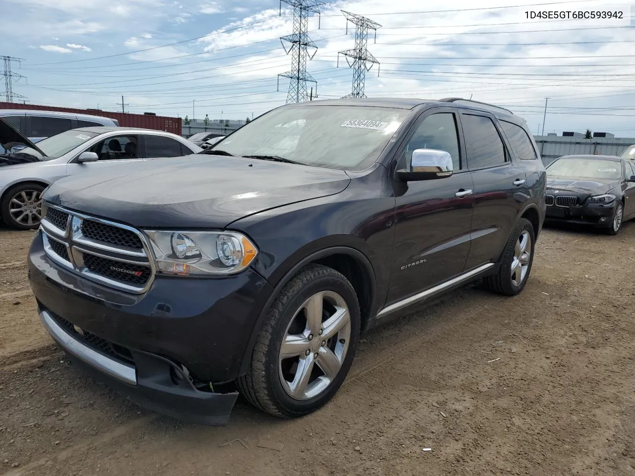 2011 Dodge Durango Citadel VIN: 1D4SE5GT6BC593942 Lot: 58364094