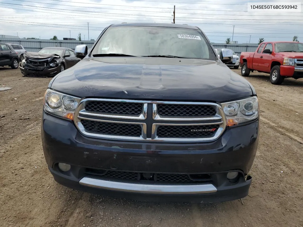 2011 Dodge Durango Citadel VIN: 1D4SE5GT6BC593942 Lot: 58364094