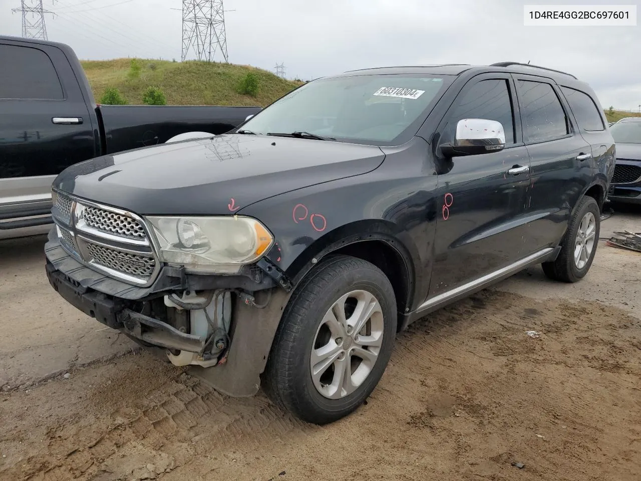 2011 Dodge Durango Crew VIN: 1D4RE4GG2BC697601 Lot: 60310304