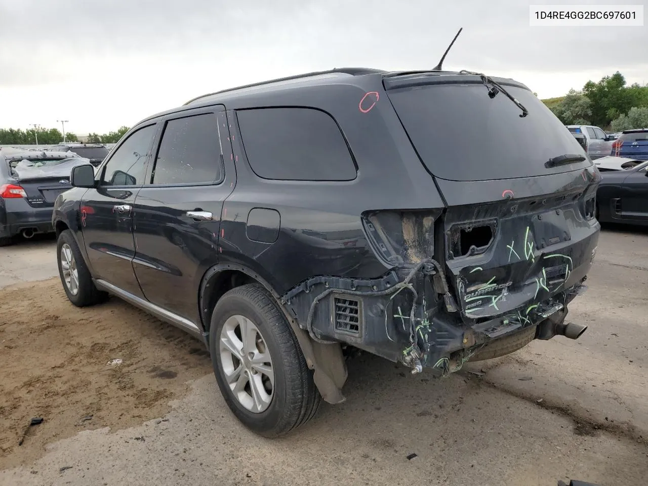 2011 Dodge Durango Crew VIN: 1D4RE4GG2BC697601 Lot: 60310304