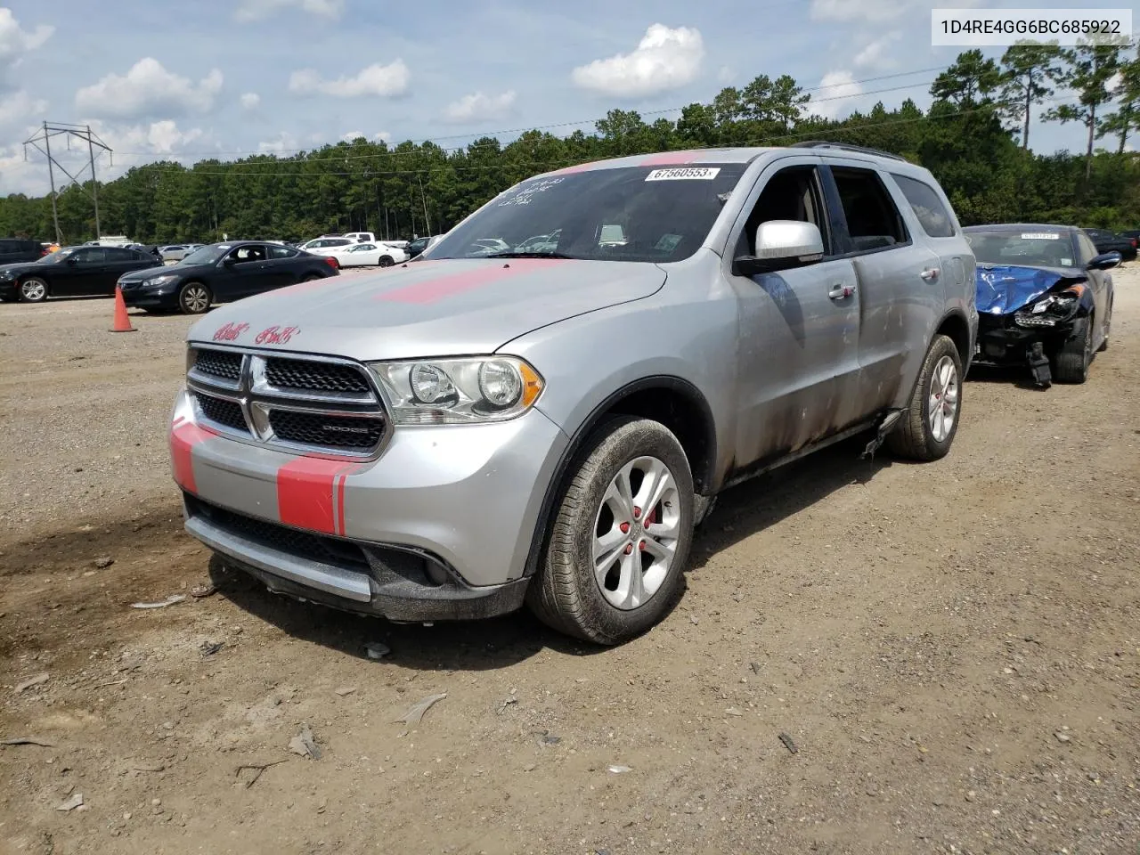 2011 Dodge Durango Crew VIN: 1D4RE4GG6BC685922 Lot: 61490774