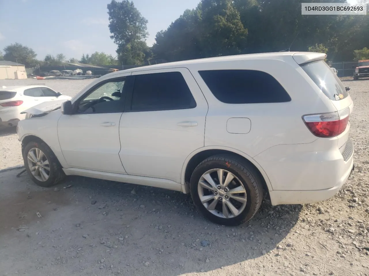 2011 Dodge Durango Heat VIN: 1D4RD3GG1BC692693 Lot: 68176134