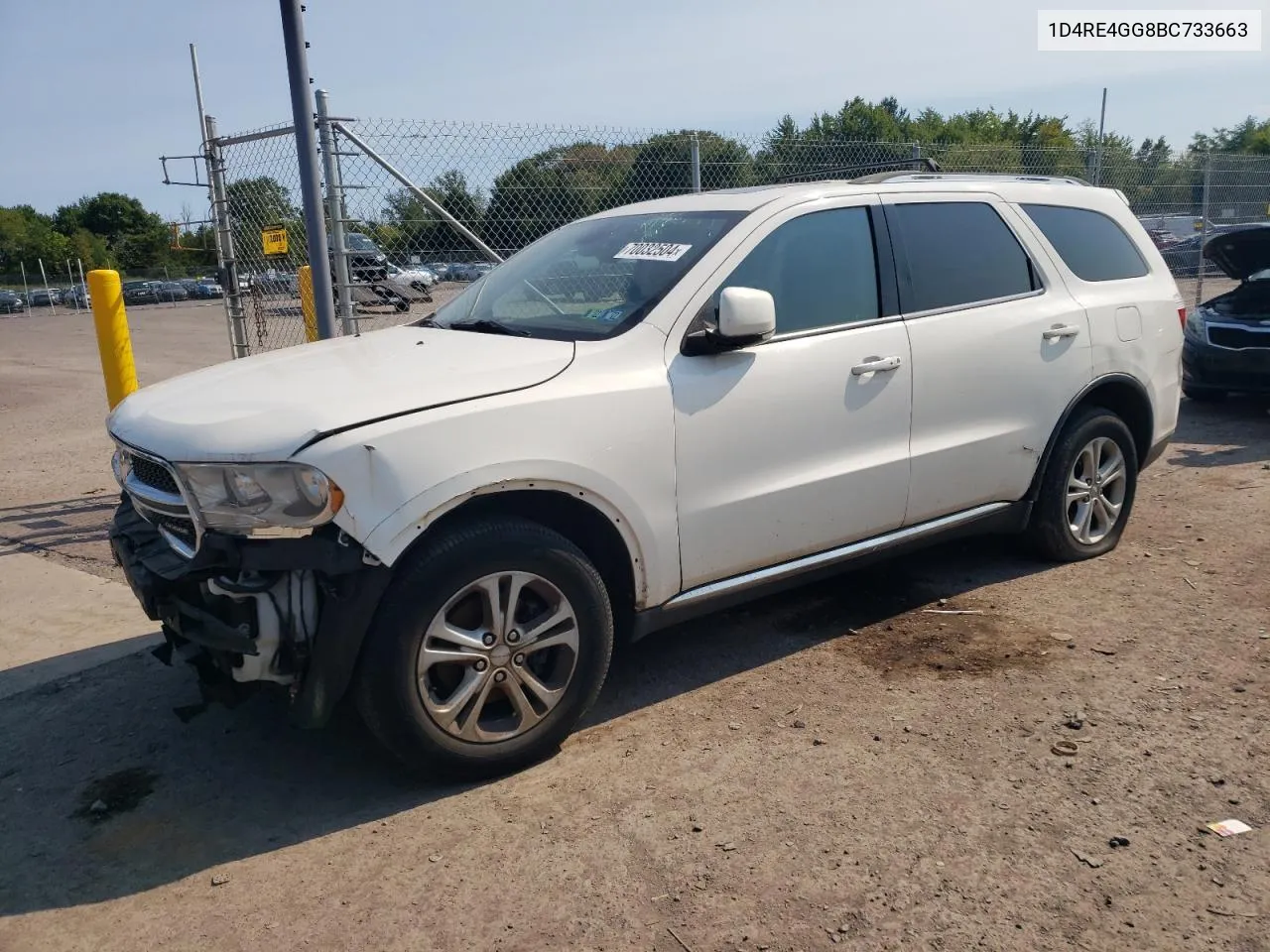 2011 Dodge Durango Crew VIN: 1D4RE4GG8BC733663 Lot: 70032504