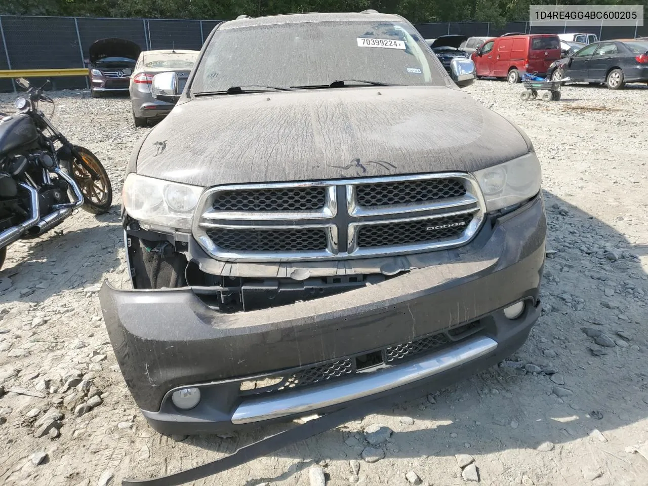 2011 Dodge Durango Crew VIN: 1D4RE4GG4BC600205 Lot: 70399224