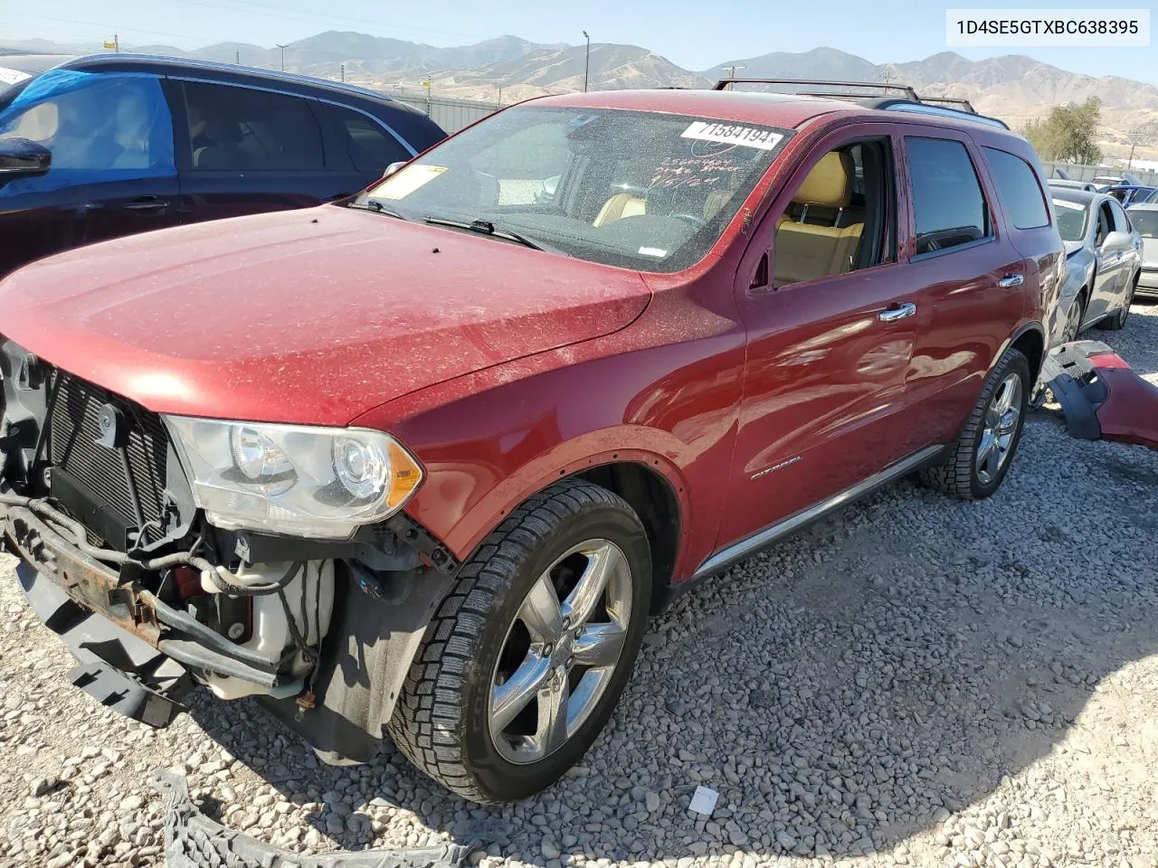 2011 Dodge Durango Citadel VIN: 1D4SE5GTXBC638395 Lot: 71584194