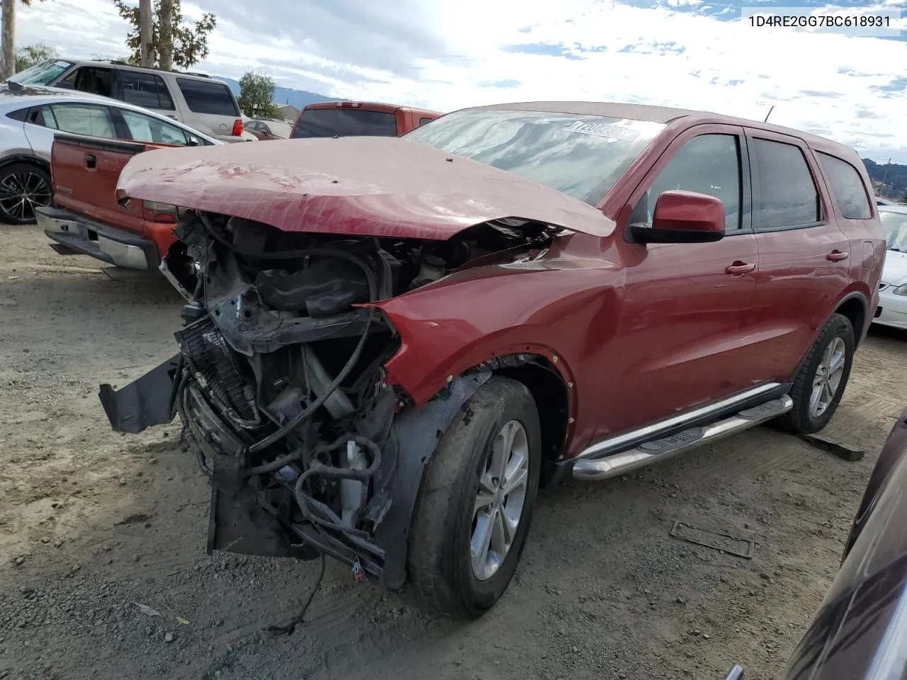 2011 Dodge Durango Express VIN: 1D4RE2GG7BC618931 Lot: 72082364