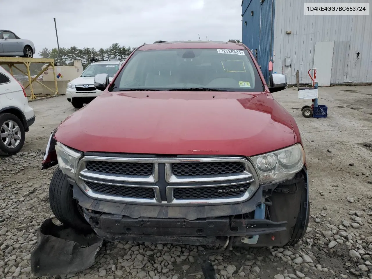 1D4RE4GG7BC653724 2011 Dodge Durango Crew