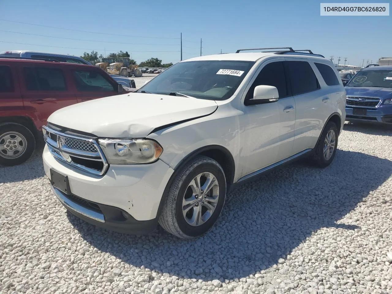 2011 Dodge Durango Crew VIN: 1D4RD4GG7BC626820 Lot: 72771694