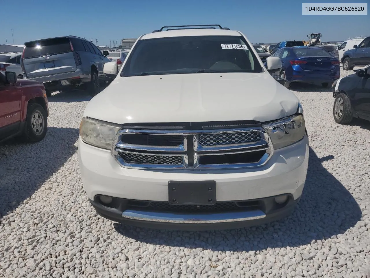 2011 Dodge Durango Crew VIN: 1D4RD4GG7BC626820 Lot: 72771694