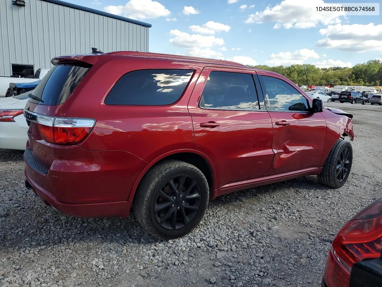 2011 Dodge Durango Citadel VIN: 1D4SE5GT8BC674568 Lot: 72855874