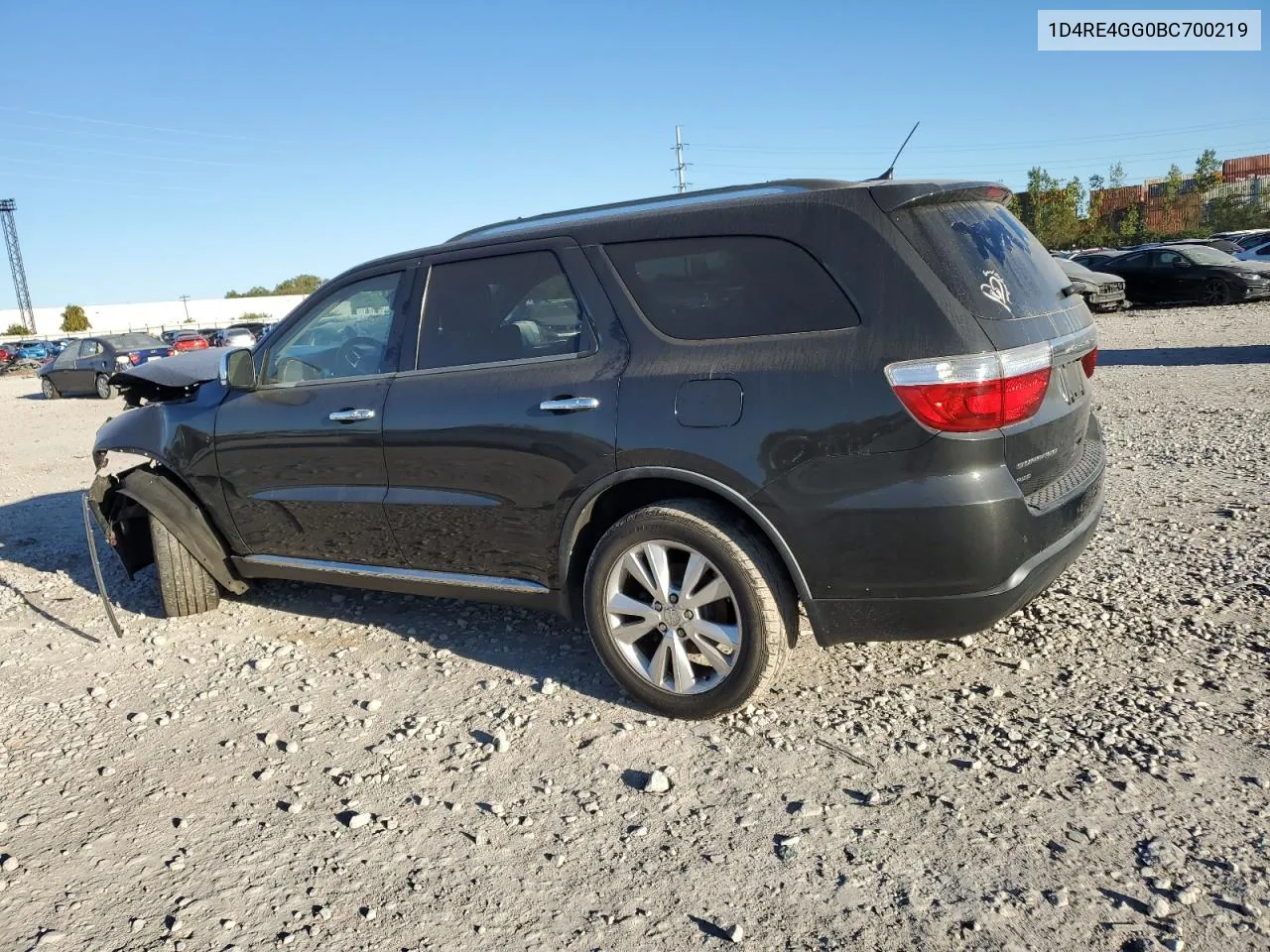 2011 Dodge Durango Crew VIN: 1D4RE4GG0BC700219 Lot: 73719114