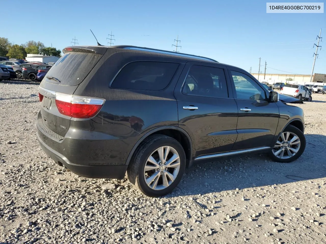 2011 Dodge Durango Crew VIN: 1D4RE4GG0BC700219 Lot: 73719114