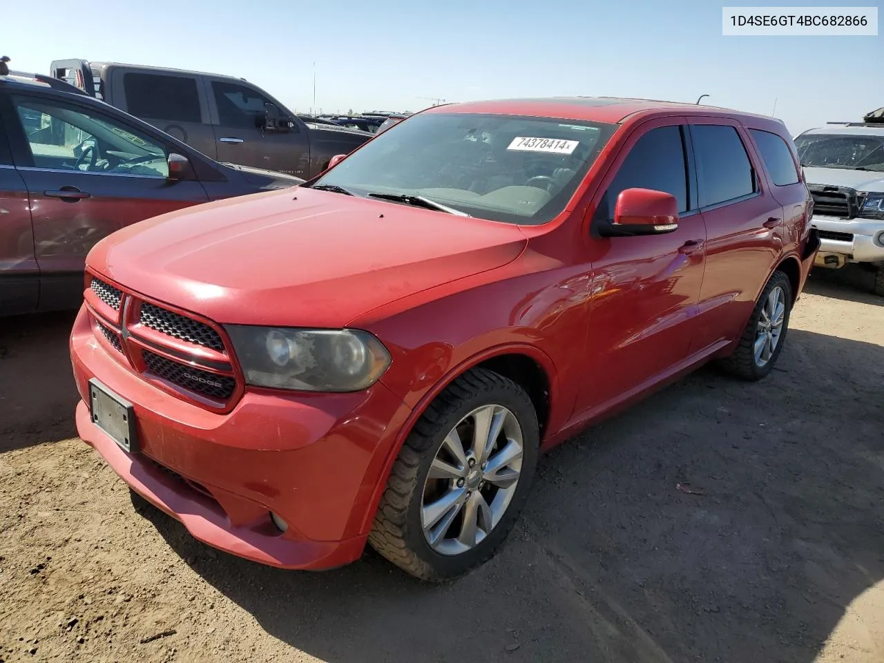 2011 Dodge Durango R/T VIN: 1D4SE6GT4BC682866 Lot: 74378414