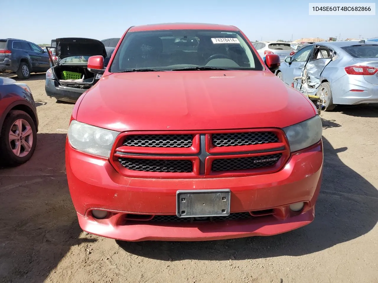 2011 Dodge Durango R/T VIN: 1D4SE6GT4BC682866 Lot: 74378414