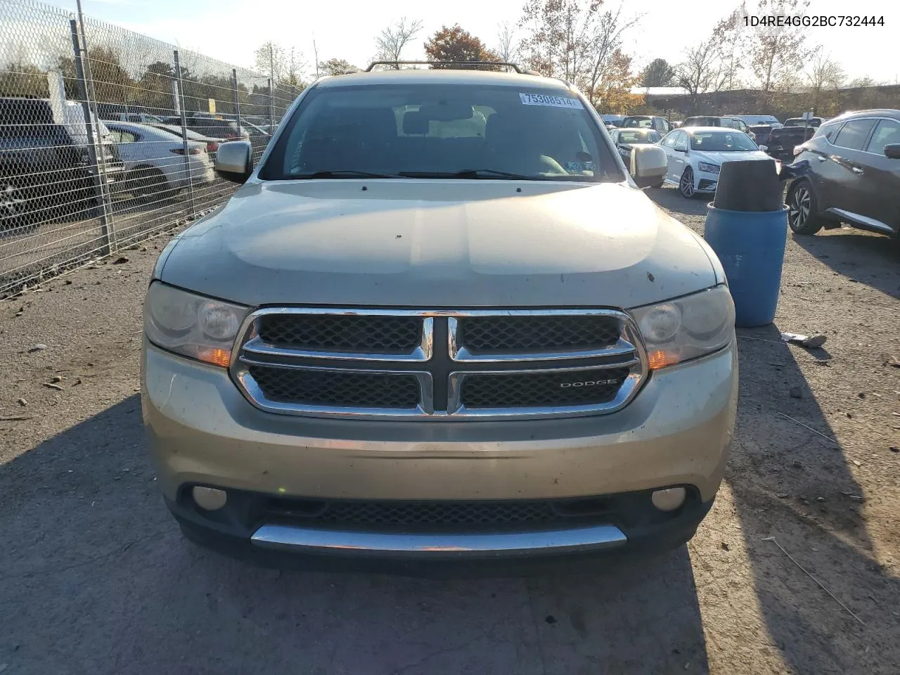 2011 Dodge Durango Crew VIN: 1D4RE4GG2BC732444 Lot: 75308514