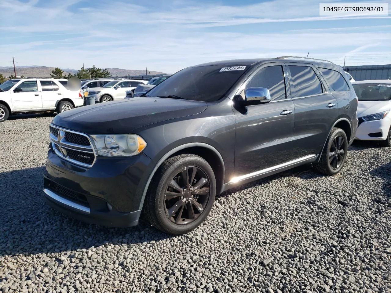 2011 Dodge Durango Crew VIN: 1D4SE4GT9BC693401 Lot: 75760704