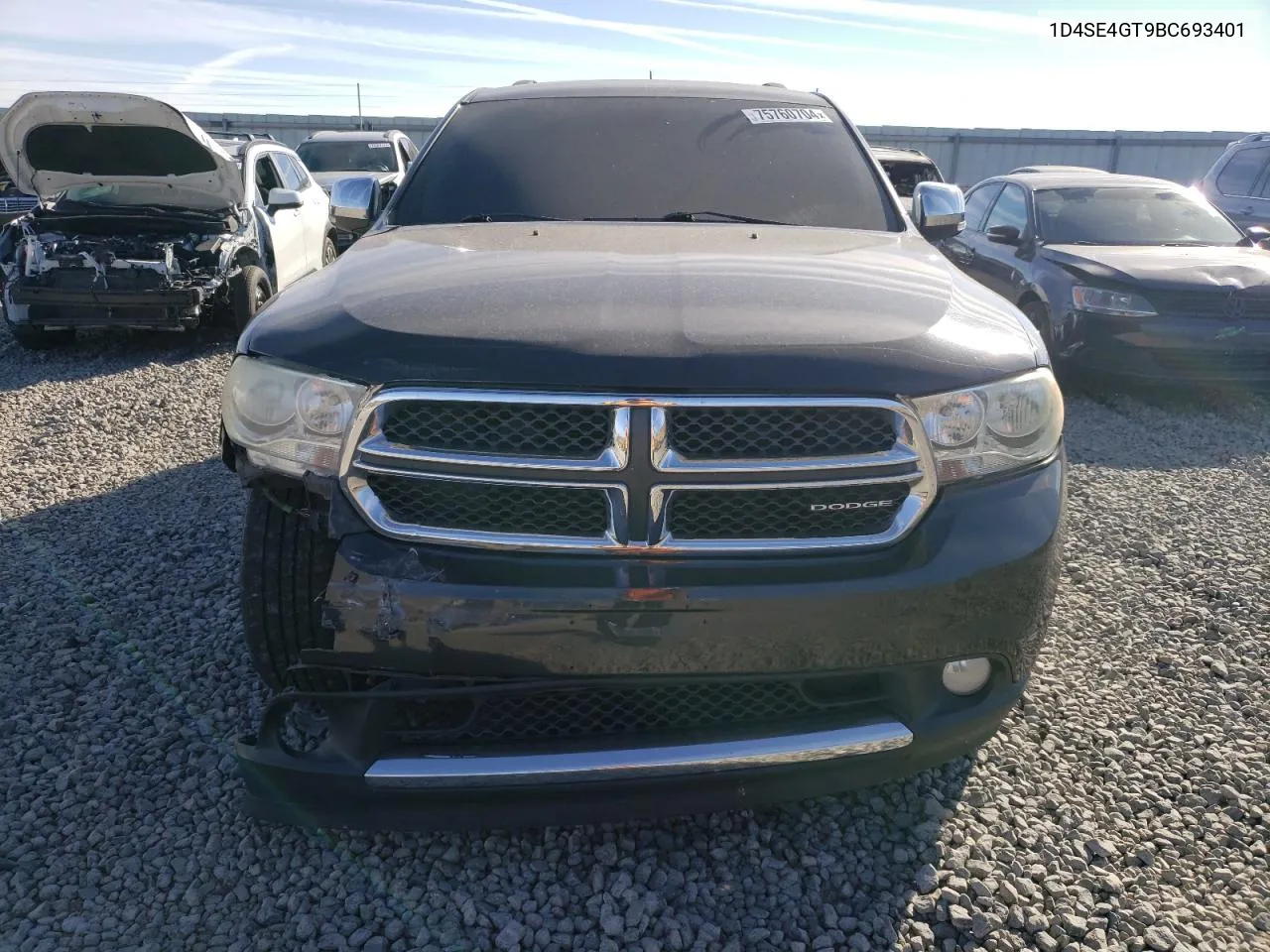 2011 Dodge Durango Crew VIN: 1D4SE4GT9BC693401 Lot: 75760704