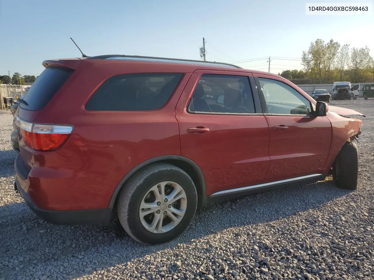 2011 Dodge Durango Crew VIN: 1D4RD4GGXBC598463 Lot: 76015444