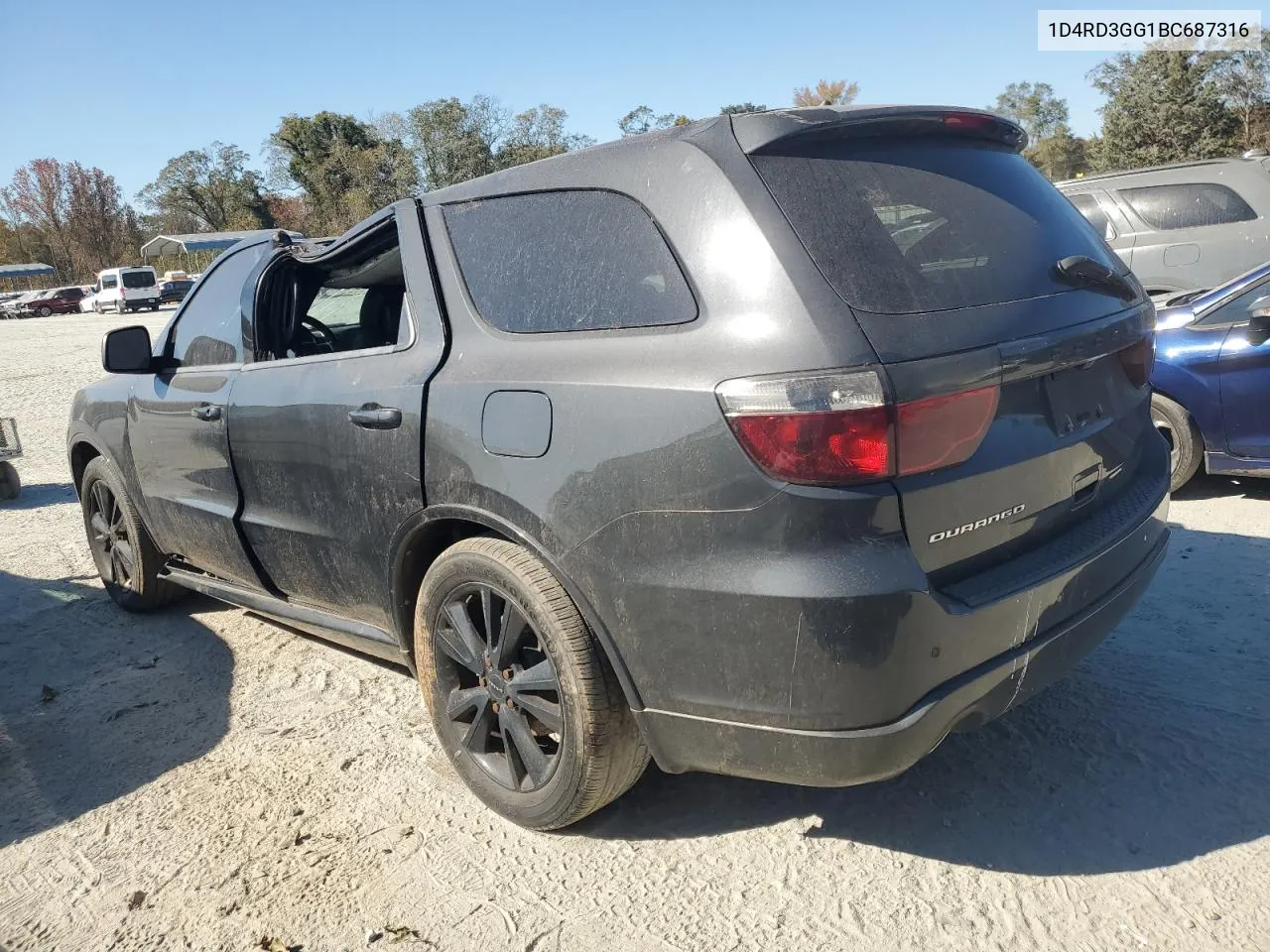 2011 Dodge Durango Heat VIN: 1D4RD3GG1BC687316 Lot: 77444684