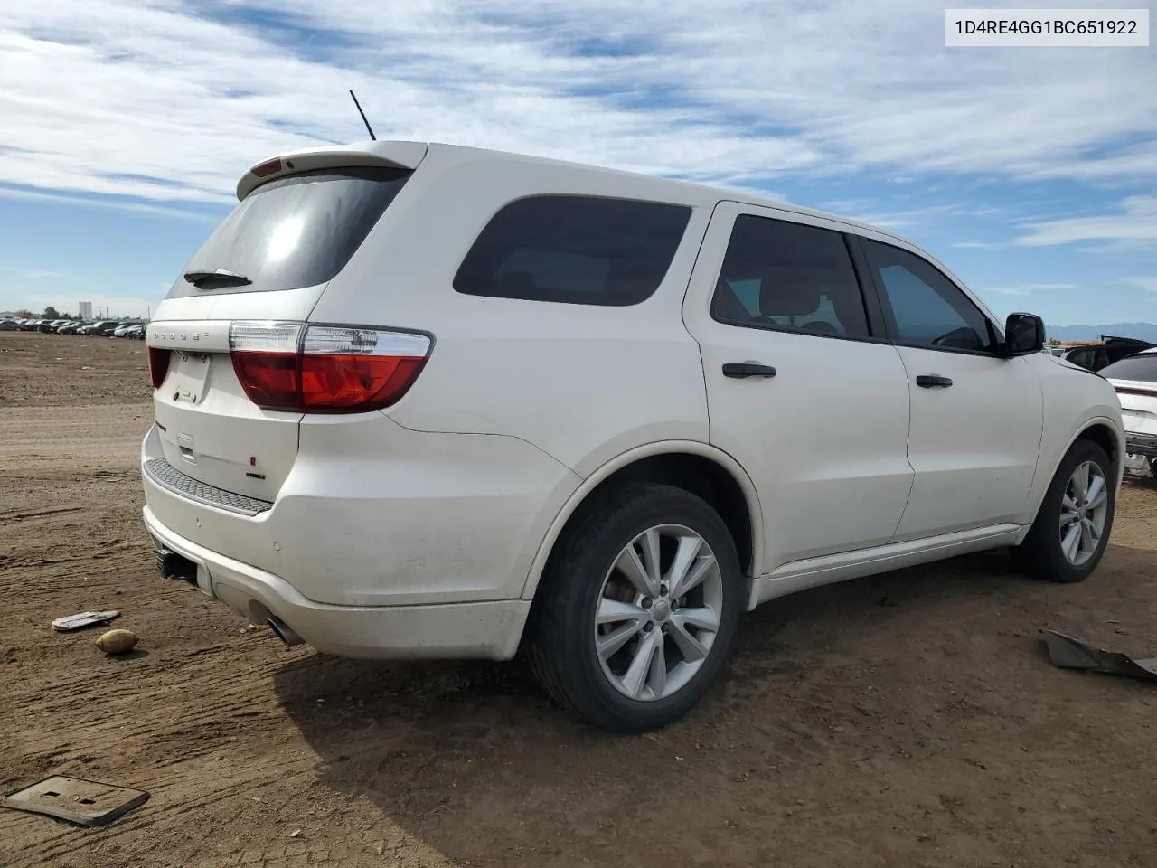 2011 Dodge Durango Crew VIN: 1D4RE4GG1BC651922 Lot: 78802094