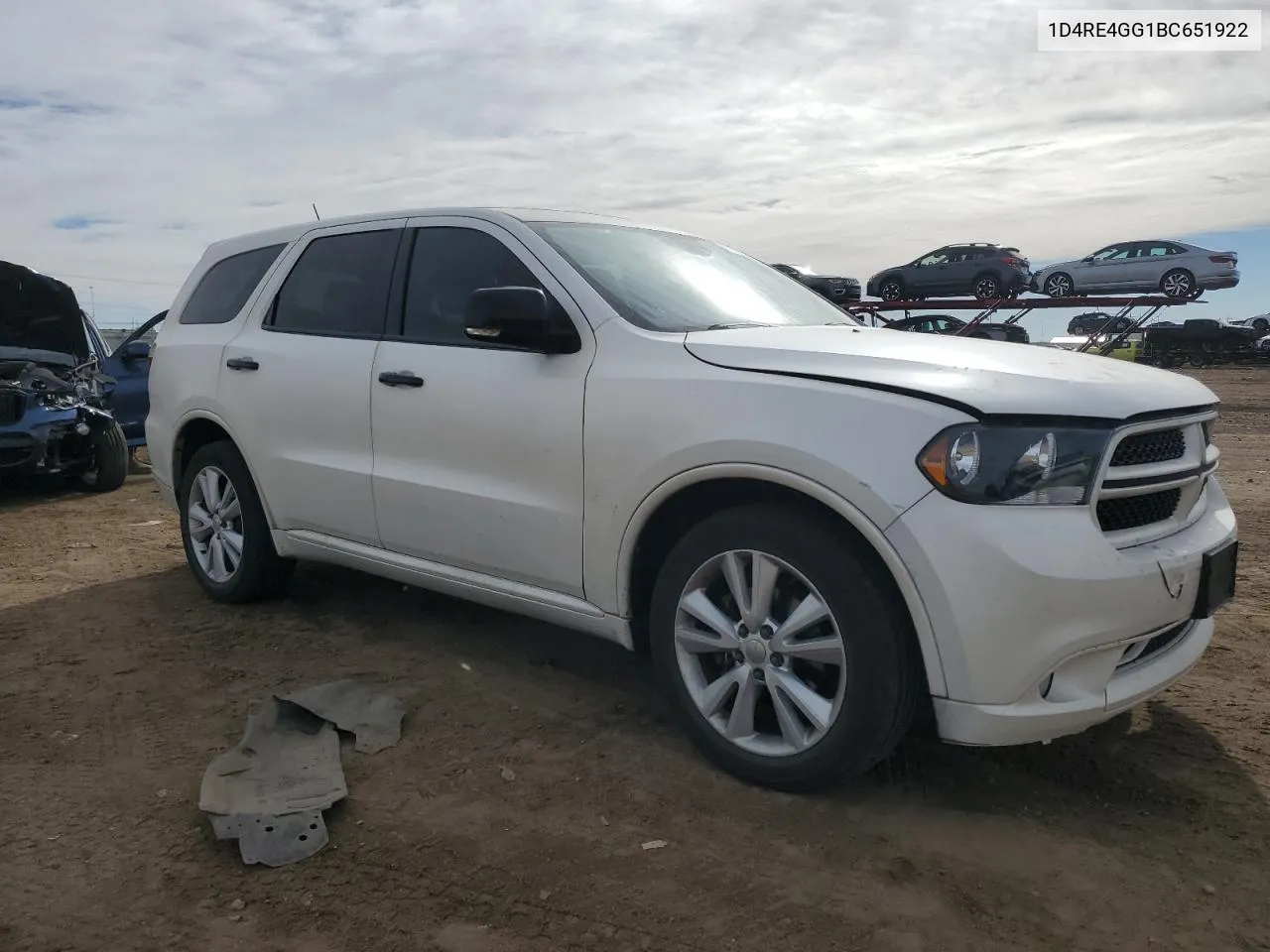 2011 Dodge Durango Crew VIN: 1D4RE4GG1BC651922 Lot: 78802094