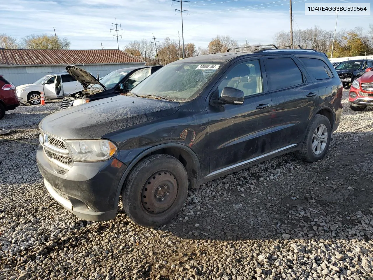 2011 Dodge Durango Crew VIN: 1D4RE4GG3BC599564 Lot: 80060104