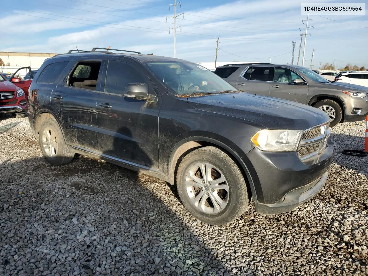 2011 Dodge Durango Crew VIN: 1D4RE4GG3BC599564 Lot: 80060104