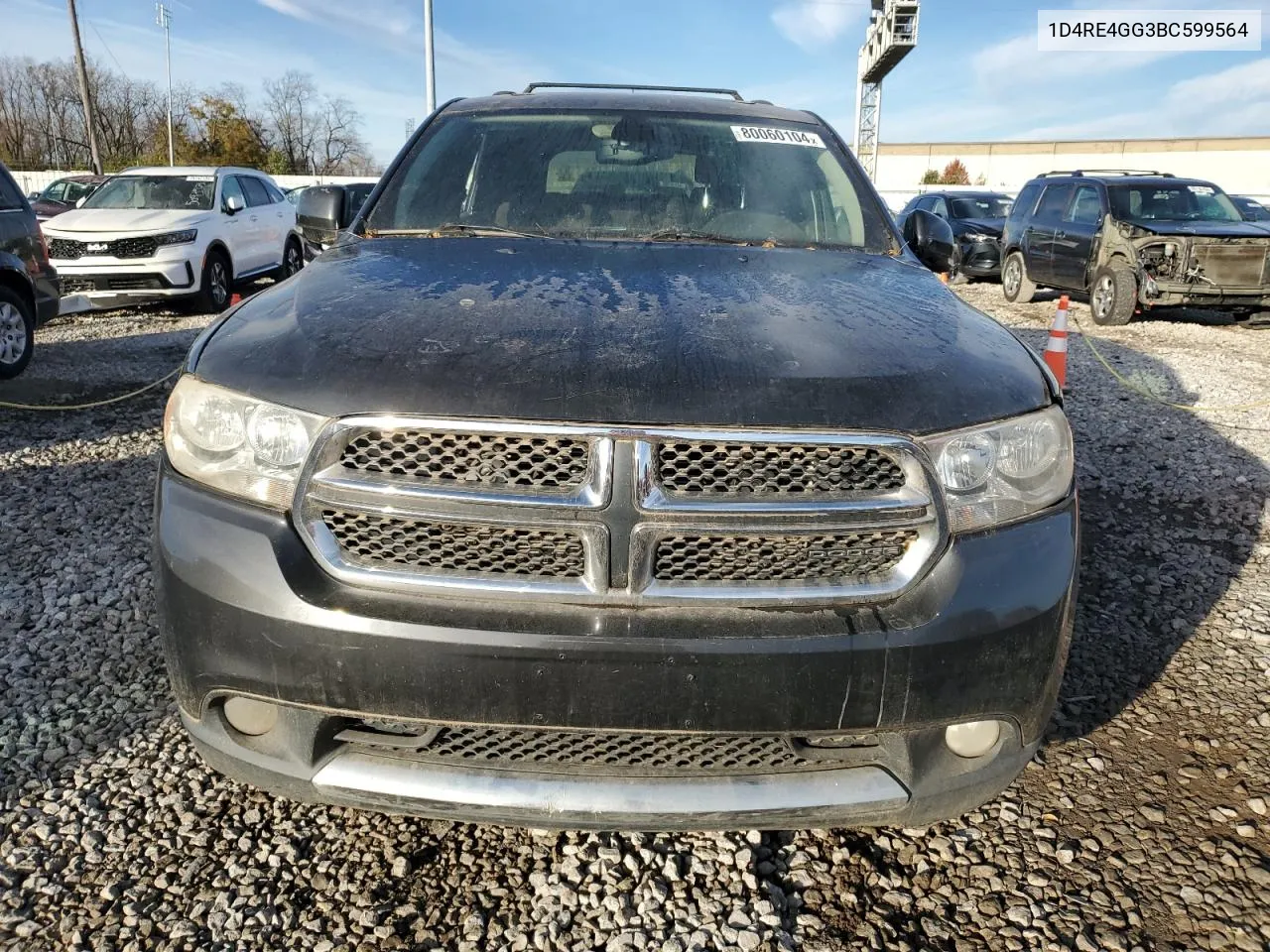 2011 Dodge Durango Crew VIN: 1D4RE4GG3BC599564 Lot: 80060104