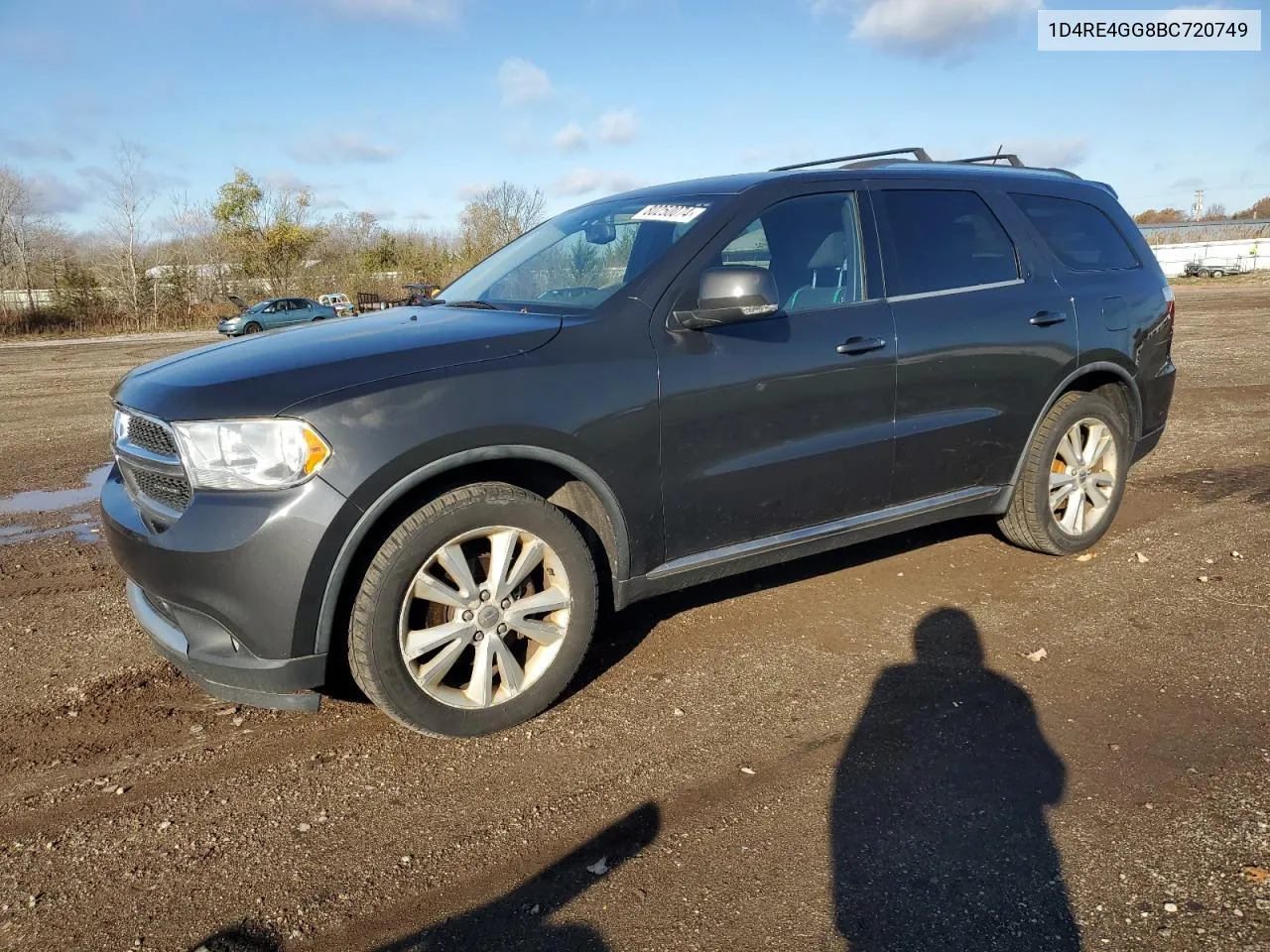 2011 Dodge Durango Crew VIN: 1D4RE4GG8BC720749 Lot: 80250074