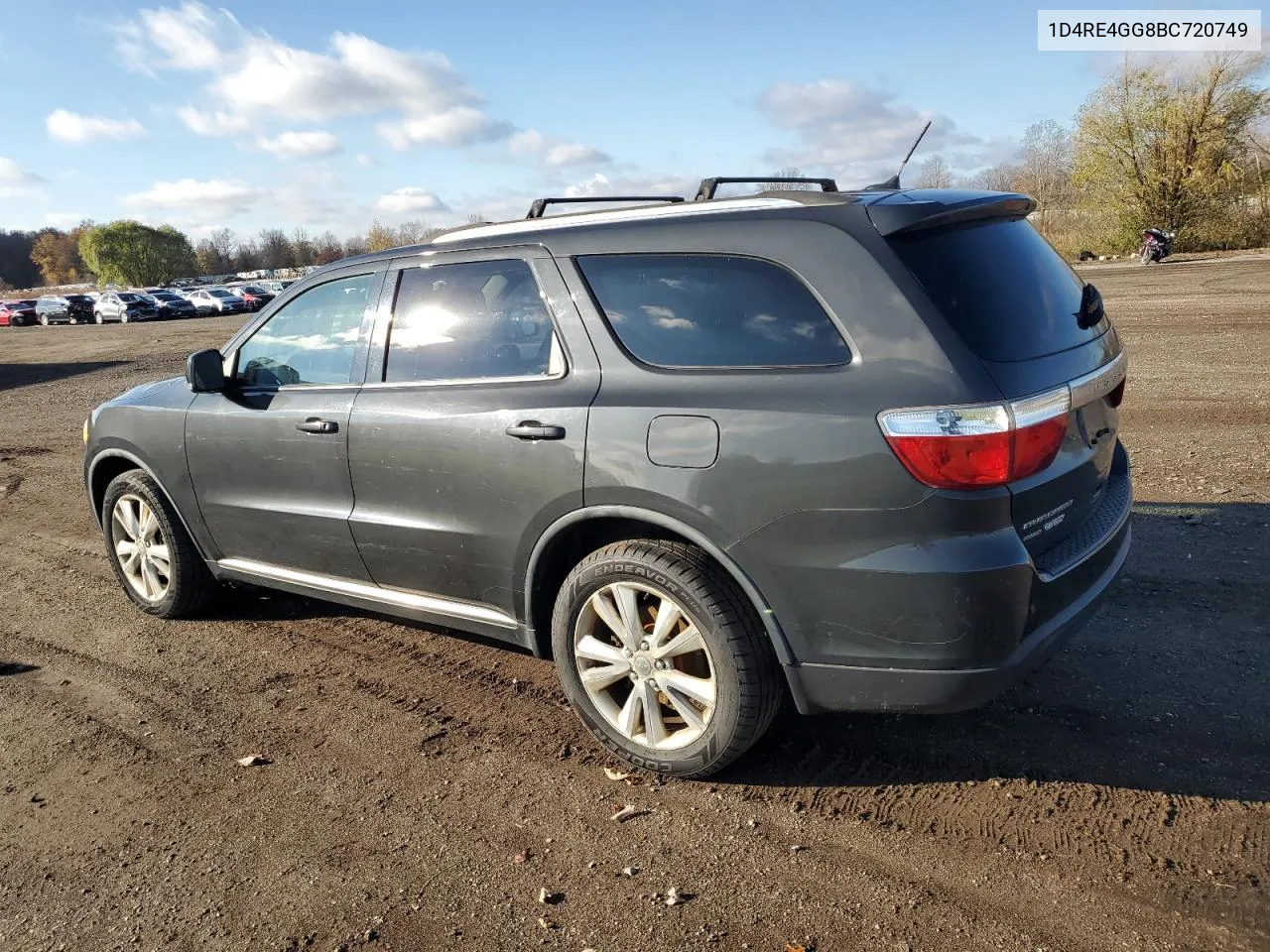 2011 Dodge Durango Crew VIN: 1D4RE4GG8BC720749 Lot: 80250074