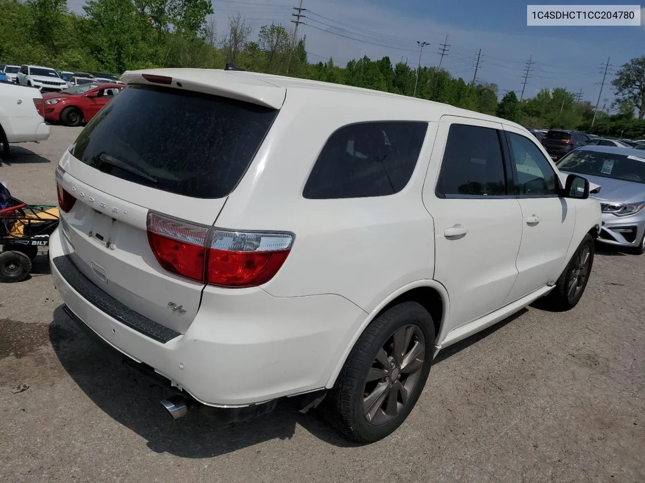 2012 Dodge Durango R/T VIN: 1C4SDHCT1CC204780 Lot: 50158934