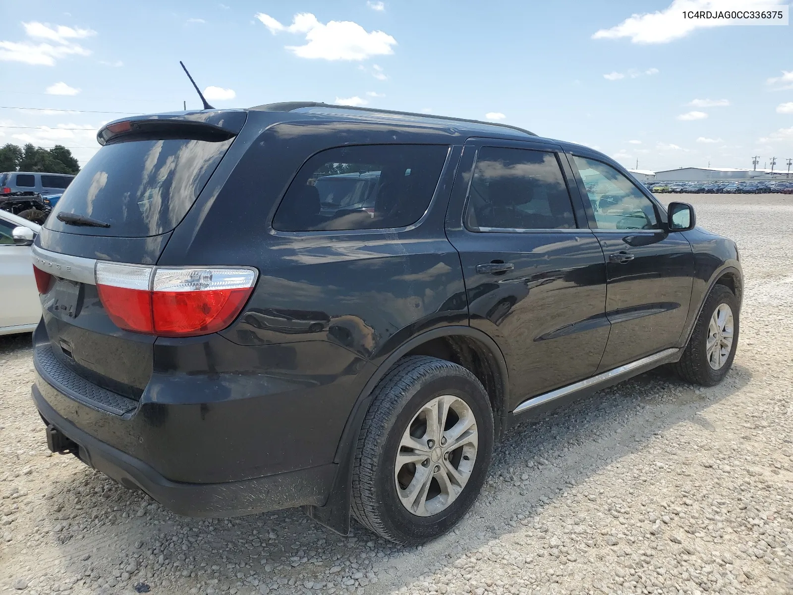 2012 Dodge Durango Sxt VIN: 1C4RDJAG0CC336375 Lot: 55260404