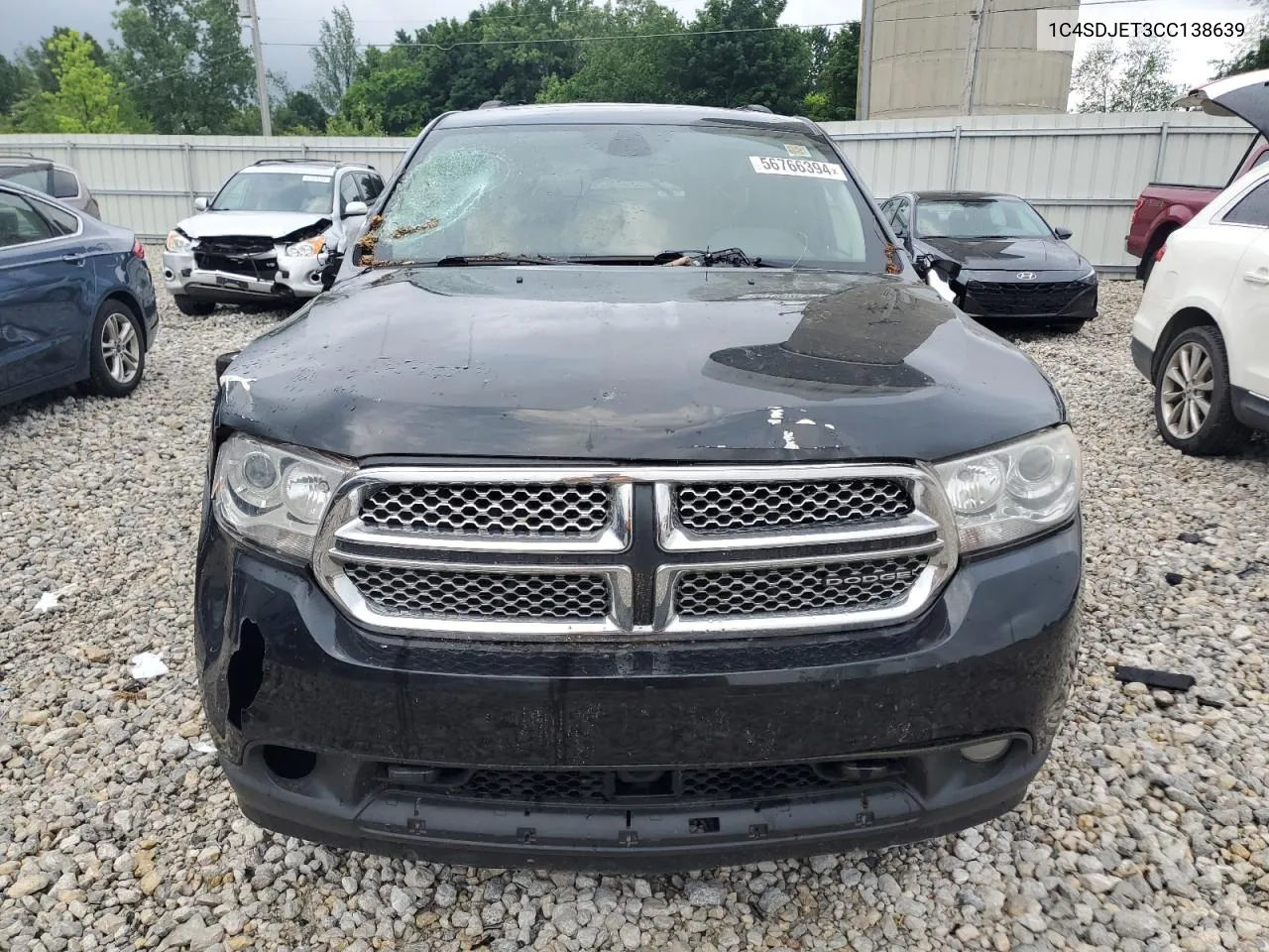 2012 Dodge Durango Citadel VIN: 1C4SDJET3CC138639 Lot: 56766394